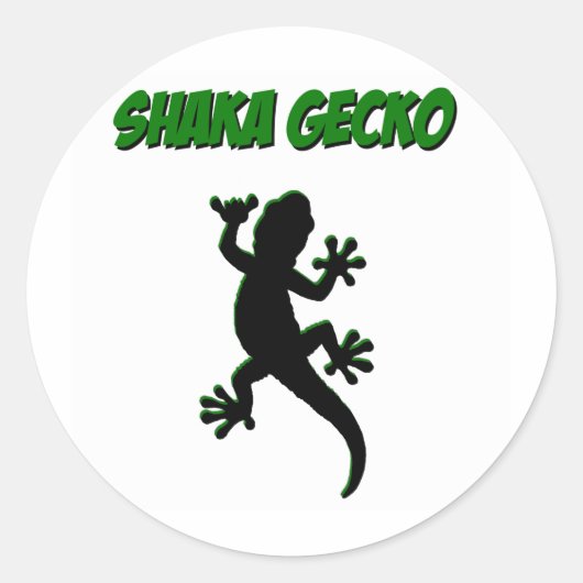 Shaka Gecko Stickers (Voorkant)