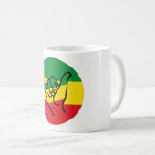 Shaka Hand met Reggae Colors Koffiemok (Voorkant rechts)