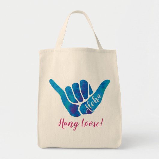 Shaka Hand Sign Aloha Hang Loose Tote Bag (Voorkant)