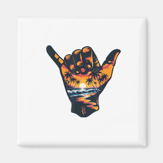 Shaka Hand Sign Aloha Surfen Surf Zomervakantie Magneet