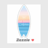 Shaka Handteken San Diego Zonsondergang Surf Sticker (Vel)