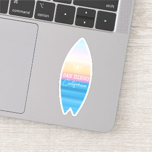 Shaka Handteken San Diego Zonsondergang Surf Sticker