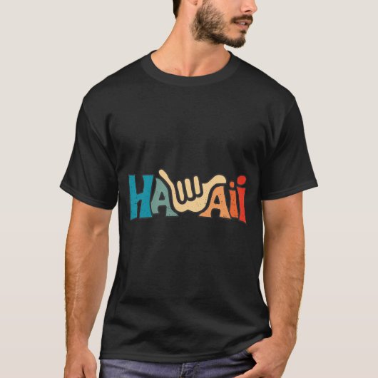 Shaka Hang Loose Hawaii Hawaiian Aloha T-shirt (Voorkant)
