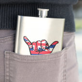 Shaka Hawaii Flag Flacon (Voorbeeld)