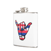 Shaka Hawaii Flag Heupfles (Links)