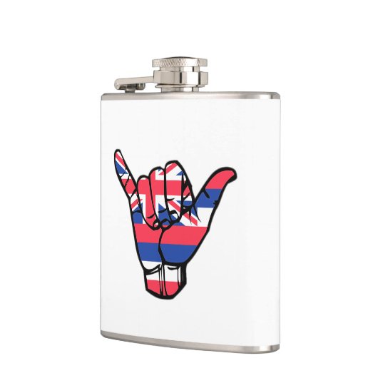 Shaka Hawaii Flag Heupfles (Links)