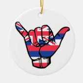 Shaka Hawaii Flag Keramisch Ornament (Voorkant)