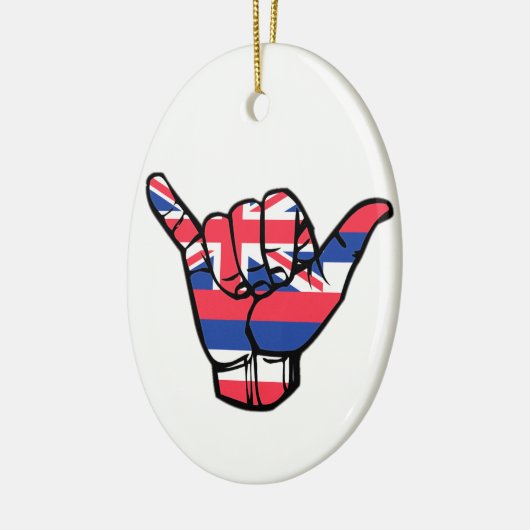 Shaka Hawaii Flag Keramisch Ornament (Links)