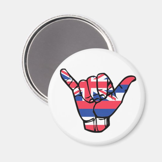 Shaka Hawaii Flag Magneet (Voorkant / Achterkant)
