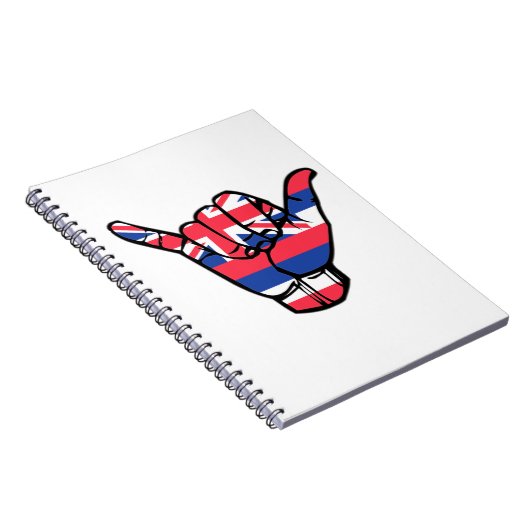 Shaka Hawaii Flag Notitieboek (Rechterzijde)