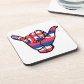 Shaka Hawaii Flag Onderzetter (Linkerzijde)