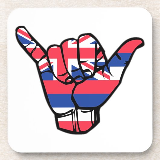 Shaka Hawaii Flag Onderzetter (Voorkant)