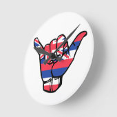 Shaka Hawaii Flag Ronde Klok (Hoek)