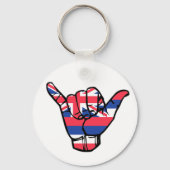 Shaka Hawaii Flag Sleutelhanger (Voorkant)