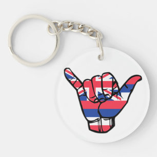 Shaka Hawaii Flag Sleutelhanger