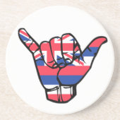 Shaka Hawaii Flag Zandsteen Onderzetter (Voorkant)
