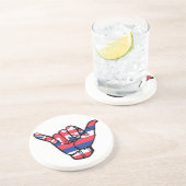 Shaka Hawaii Flag Zandsteen Onderzetter (Zijkant)