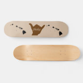Shaka met Hawaiian chain skateboard (Horizontaal)