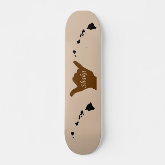 Shaka met Hawaiian chain skateboard (Voorkant)