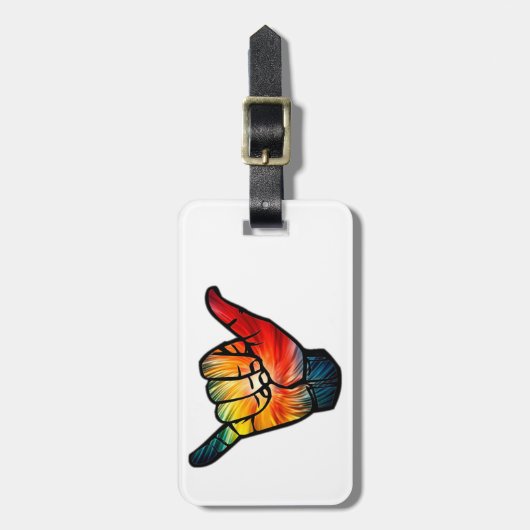 Shaka Rainbow Bagagelabel (Voorkant verticaal)