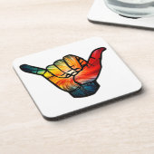 Shaka Rainbow Bier Onderzetter (Linkerzijde)