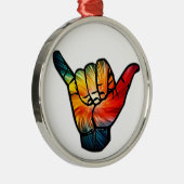 Shaka Rainbow Metalen Ornament (Rechts)