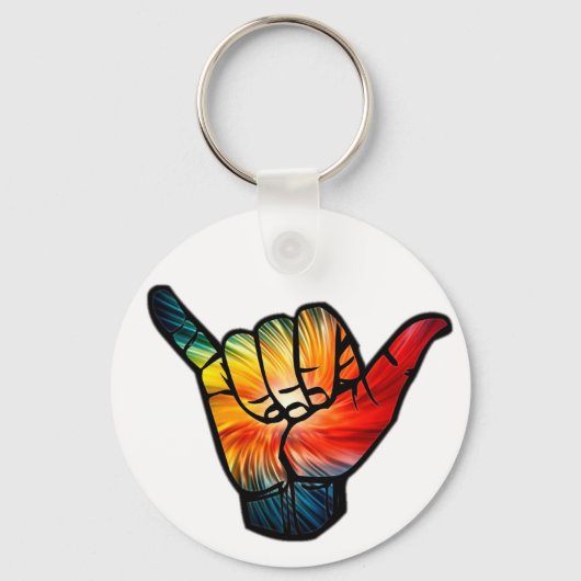 Shaka Rainbow Sleutelhanger (Voorkant)