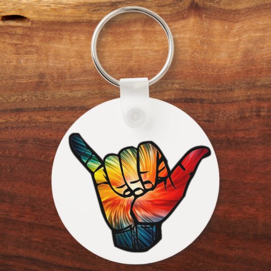 Shaka Rainbow Sleutelhanger (Voorkant)