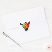 Shaka Rainbow Vierkante Sticker (Envelop)