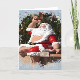 Shaka Santa Claus Feestdagen Kaart