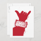 Shaka Santa Feestdagenkaart (Voorkant / Achterkant)