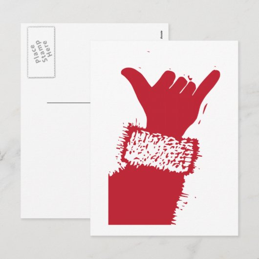 Shaka Santa Feestdagenkaart (Voorkant / Achterkant)