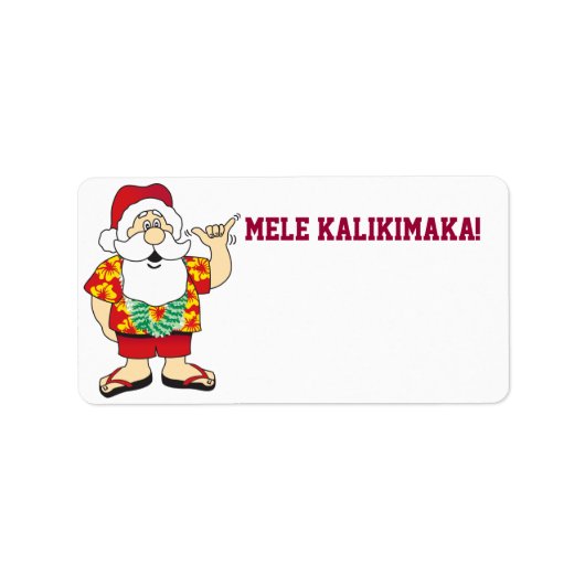 shaka santa ~ label (Voorkant)