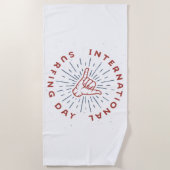 Shaka,shaka hand,Beach Towel Strandlaken (Voorkant)