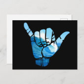 Shaka Sign Wave Rip Curl Briefkaart (Voorkant / Achterkant)