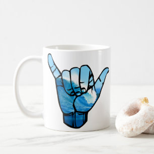 Shaka Sign Wave Rip Curl Koffiemok