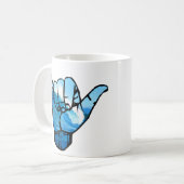 Shaka Sign Wave Rip Curl Koffiemok (Voorkant links)