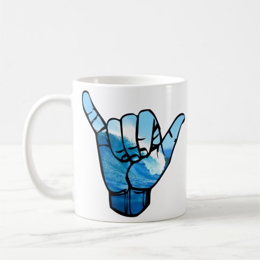 Shaka Sign Wave Rip Curl Koffiemok (Links)