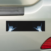 Shaka Sign X-Ray (Hang los) Bumpersticker (Op auto)