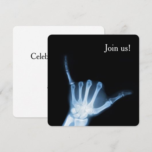 Shaka Sign X-Ray (Hang los) Kaart (Voorkant / Achterkant)