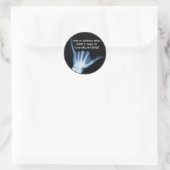 Shaka Sign X-Ray (Hang los) Ronde Sticker (Tas)