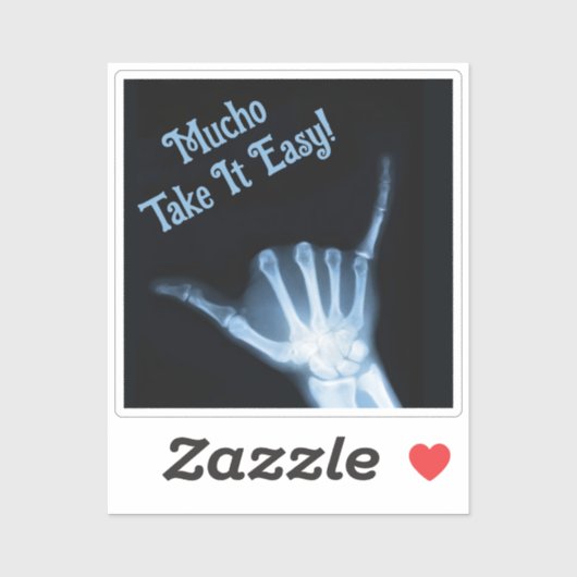 Shaka Sign X-Ray (Hang los) Sticker (Vel)