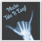 Shaka Sign X-Ray (Hang los) Sticker (Voorkant)