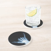 Shaka Sign X-Ray (Hang los) Zandsteen Onderzetter (Zijkant)