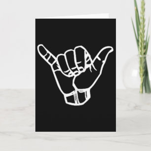 Shaka Surf Bord Cool Vintage Surfer Surfing Cadeau Kaart