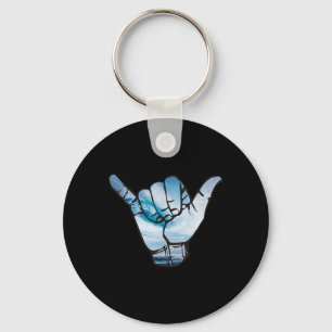 Shaka T-shirt Oceaan Surfen Golf Surfer Hawaï Han Sleutelhanger