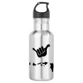 Shaka voor Hawaï Waterfles (Voorkant)