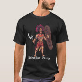 Shaka Zulu African Warrior Leader African King Jun T-shirt (Voorkant)