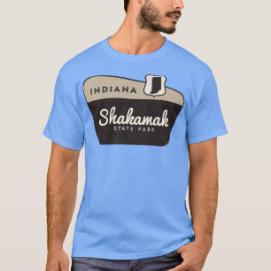 Shakamak State Park Indiana Welkomstbord T-shirt