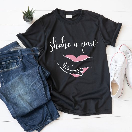 Shake a Paw T-Shirt – Schattigee Pet Lover Gift